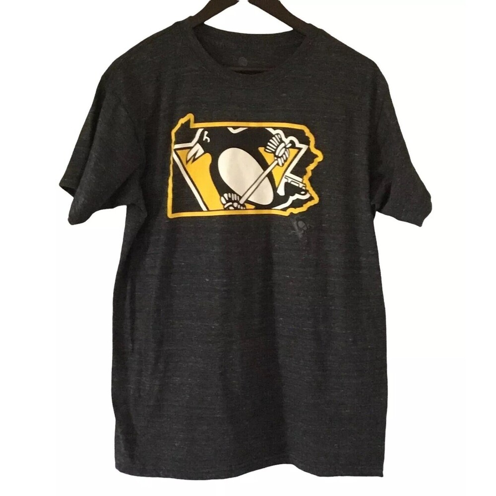 Fanatics Pittsburg Penguins Hockey Short Sleeve Crew Neck Men's T-Shirt Size LG